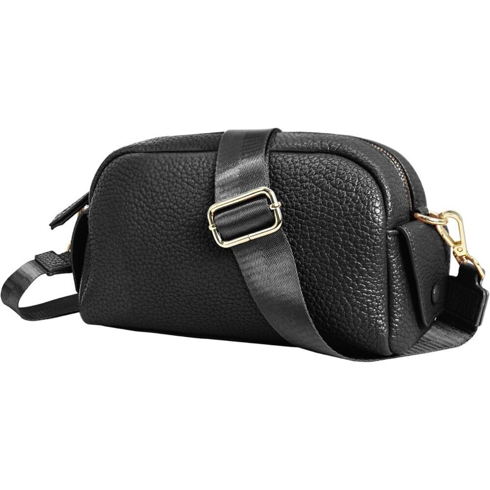 Women Crossbody Bag Vegan Leather Small Shoulder Handbag Zipper Purse